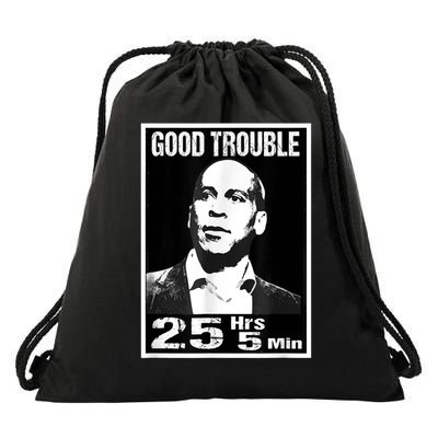 Good Necessary Trouble Corey Booker 25 Hrs And 5 Mins Drawstring Bag