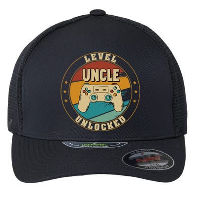 Gamer New Uncle Dad Mom Baby Announcement Pregnancy Father Flexfit Unipanel Trucker Cap