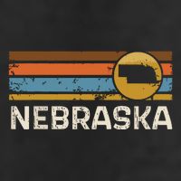 Graphic Nebraska Us State Map Vintage Retro Stripes Tumbler