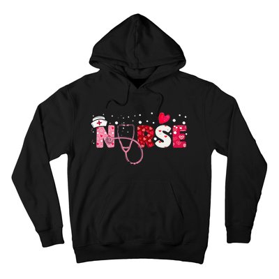 Girls  Nurses Valentines Day Gifts Hearts Stethoscope Hoodie