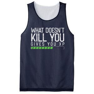 Geek Nerd Video Gamer What Doesn't Kill You Gives You Mesh Reversible Basketball Jersey Tank