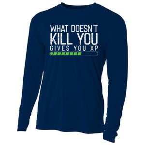 Geek Nerd Video Gamer What Doesn't Kill You Gives You Cooling Performance Long Sleeve Crew