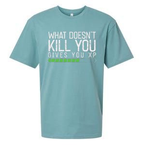 Geek Nerd Video Gamer What Doesn't Kill You Gives You Sueded Cloud Jersey T-Shirt