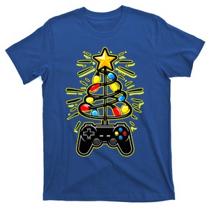 Gamer Nerd Video Game Lover Family Matching Christmas Tree Funny Gift T-Shirt