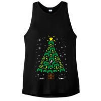 Gamer Nerd Video Game Lover Family Matching Christmas Tree Ladies PosiCharge Tri-Blend Wicking Tank