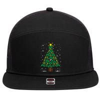 Gamer Nerd Video Game Lover Family Matching Christmas Tree 7 Panel Mesh Trucker Snapback Hat