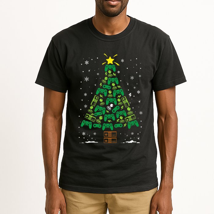 Gamer Nerd Video Game Lover Family Matching Christmas Tree Tall T-Shirt