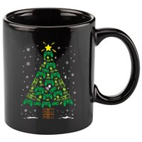 Gamer Nerd Video Game Lover Family Matching Christmas Tree 11oz C Handle Ceramic Mug