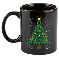 Gamer Nerd Video Game Lover Family Matching Christmas Tree 11oz C Handle Ceramic Mug
