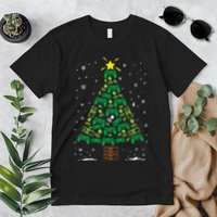 Gamer Nerd Video Game Lover Family Matching Christmas Tree Premium T-Shirt