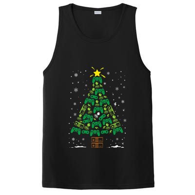 Gamer Nerd Video Game Lover Family Matching Christmas Tree PosiCharge Competitor Tank