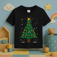 Gamer Nerd Video Game Lover Family Matching Christmas Tree Toddler T-Shirt