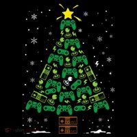 Gamer Nerd Video Game Lover Family Matching Christmas Tree Wool Snapback Cap