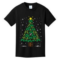 Gamer Nerd Video Game Lover Family Matching Christmas Tree Kids T-Shirt