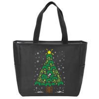 Gamer Nerd Video Game Lover Family Matching Christmas Tree Zip Tote Bag