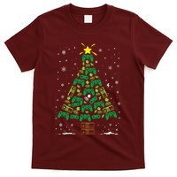 Gamer Nerd Video Game Lover Family Matching Christmas Tree T-Shirt