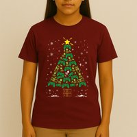 Gamer Nerd Video Game Lover Family Matching Christmas Tree T-Shirt