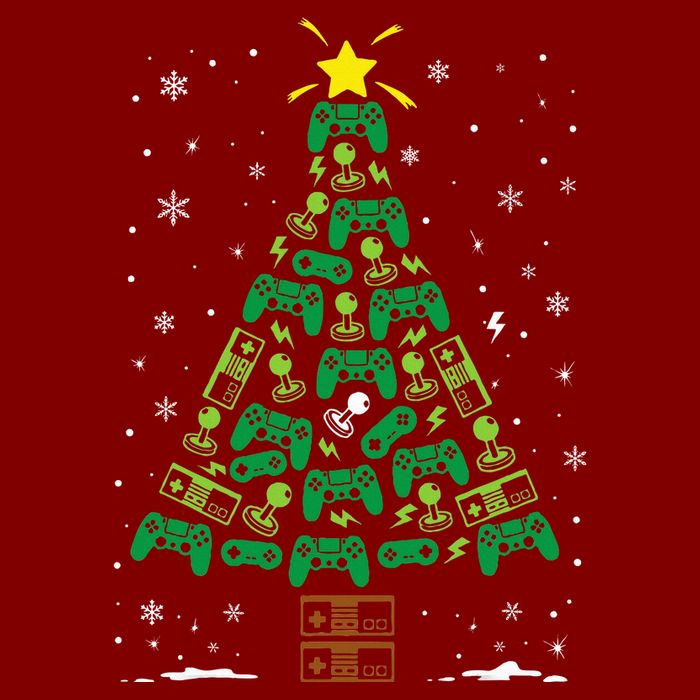 Gamer Nerd Video Game Lover Family Matching Christmas Tree Sustainable Beanie