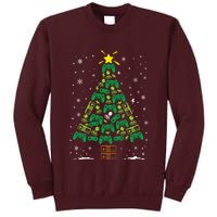 Gamer Nerd Video Game Lover Family Matching Christmas Tree Tall Sweatshirt