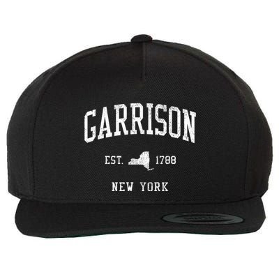 Garrison NY Vintage Athletic Sports JS01  Wool Snapback Cap