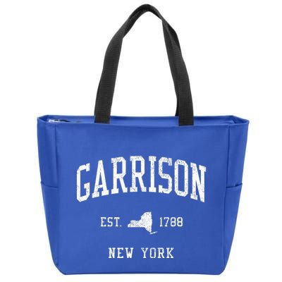 Garrison NY Vintage Athletic Sports JS01  Zip Tote Bag