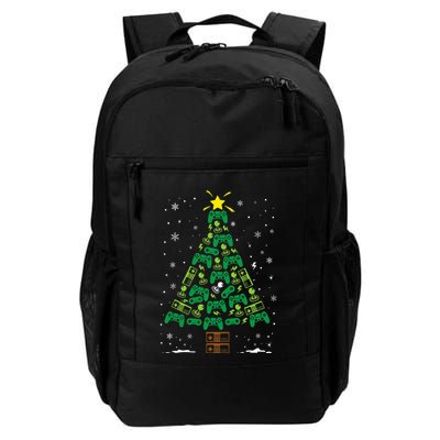 Gamer Nerd Video Game Lover Family Matching Christmas Tree Daily Commute Backpack