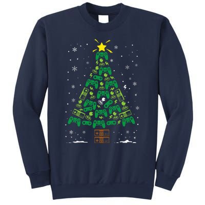 Gamer Nerd Video Game Lover Family Matching Christmas Tree Sweatshirt