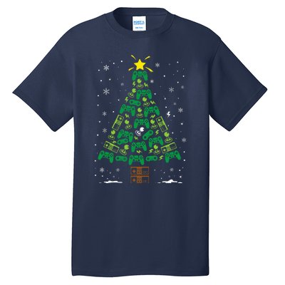 Gamer Nerd Video Game Lover Family Matching Christmas Tree Tall T-Shirt