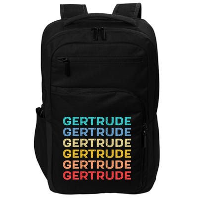 Gertrude Name Vintage Retro Herman Hesse Impact Tech Backpack