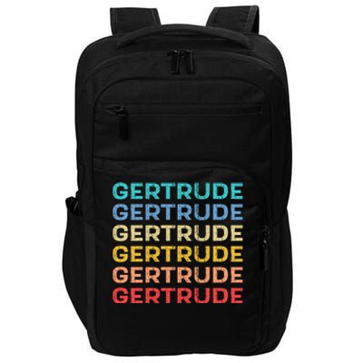 Gertrude Name Vintage Retro Herman Hesse Impact Tech Backpack