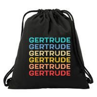 Gertrude Name Vintage Retro Herman Hesse Drawstring Bag