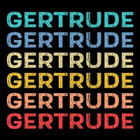 Gertrude Name Vintage Retro Herman Hesse 16 in Basic Backpack