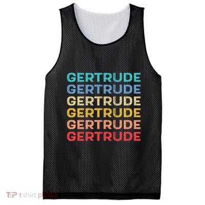 Gertrude Name Vintage Retro Herman Hesse Mesh Reversible Basketball Jersey Tank
