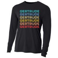 Gertrude Name Vintage Retro Herman Hesse Cooling Performance Long Sleeve Crew