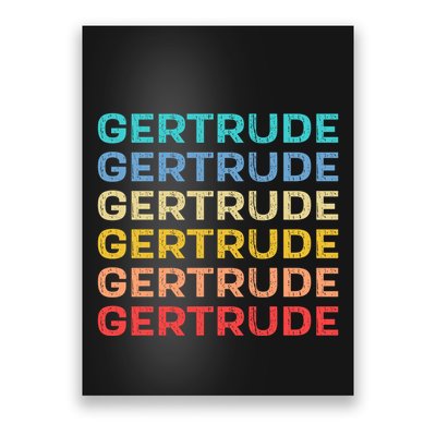 Gertrude Name Vintage Retro Herman Hesse Poster