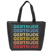 Gertrude Name Vintage Retro Herman Hesse Zip Tote Bag