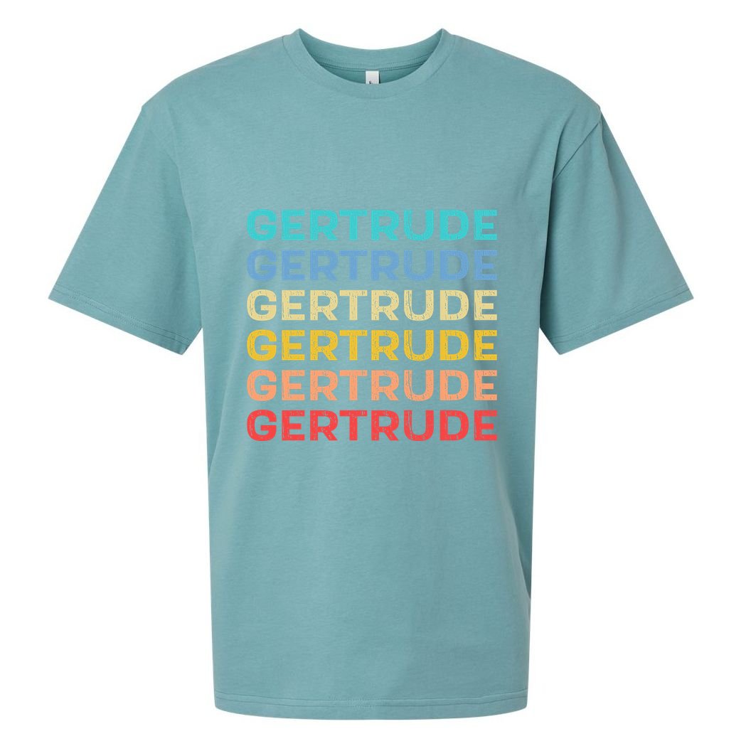 Gertrude Name Vintage Retro Herman Hesse Sueded Cloud Jersey T-Shirt