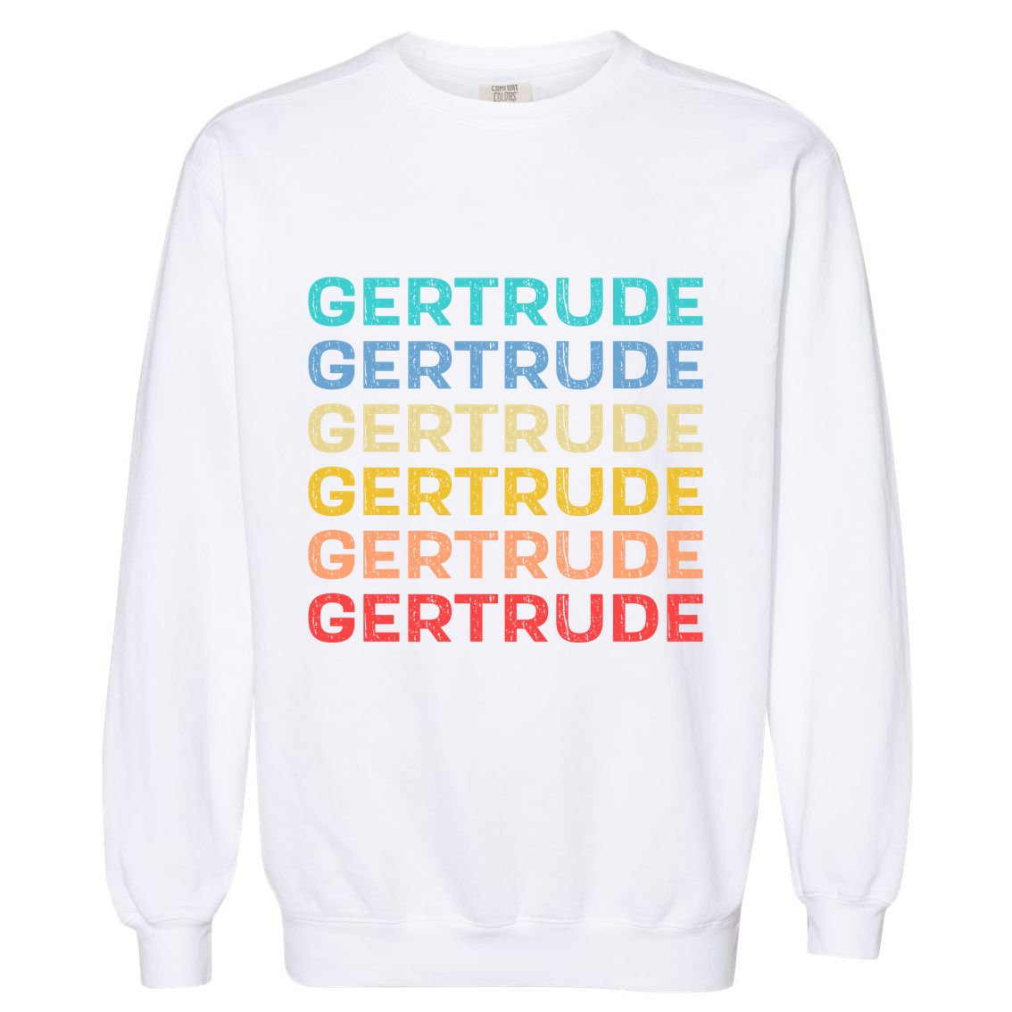 Gertrude Name Vintage Retro Herman Hesse Garment-Dyed Sweatshirt