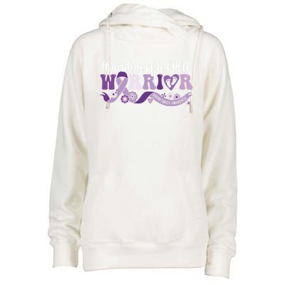 Grandpa Nicu Warrior For Preemie Prematurity Awareness Month Gift Womens Funnel Neck Pullover Hood