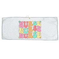 Groovy Nurse Wo Future Nurse Appreciation Nursing Large Microfiber Waffle Golf Towel