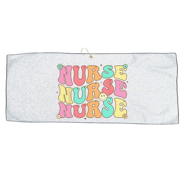 Groovy Nurse Wo Future Nurse Appreciation Nursing Large Microfiber Waffle Golf Towel