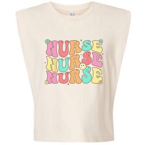 Groovy Nurse Wo Future Nurse Appreciation Nursing Garment-Dyed Women's Muscle Tee