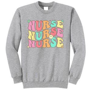 Groovy Nurse Wo Future Nurse Appreciation Nursing Tall Sweatshirt