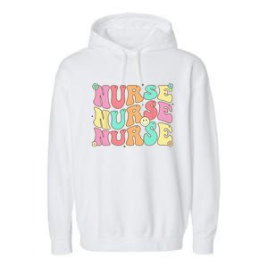 Groovy Nurse Wo Future Nurse Appreciation Nursing Garment-Dyed Fleece Hoodie