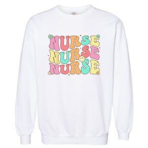 Groovy Nurse Wo Future Nurse Appreciation Nursing Garment-Dyed Sweatshirt