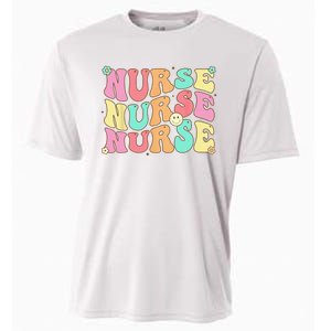 Groovy Nurse Wo Future Nurse Appreciation Nursing Cooling Performance Crew T-Shirt