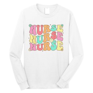 Groovy Nurse Wo Future Nurse Appreciation Nursing Long Sleeve Shirt