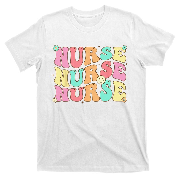 Groovy Nurse Wo Future Nurse Appreciation Nursing T-Shirt