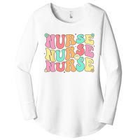 Groovy Nurse Wo Future Nurse Appreciation Nursing Women's Perfect Tri Tunic Long Sleeve Shirt