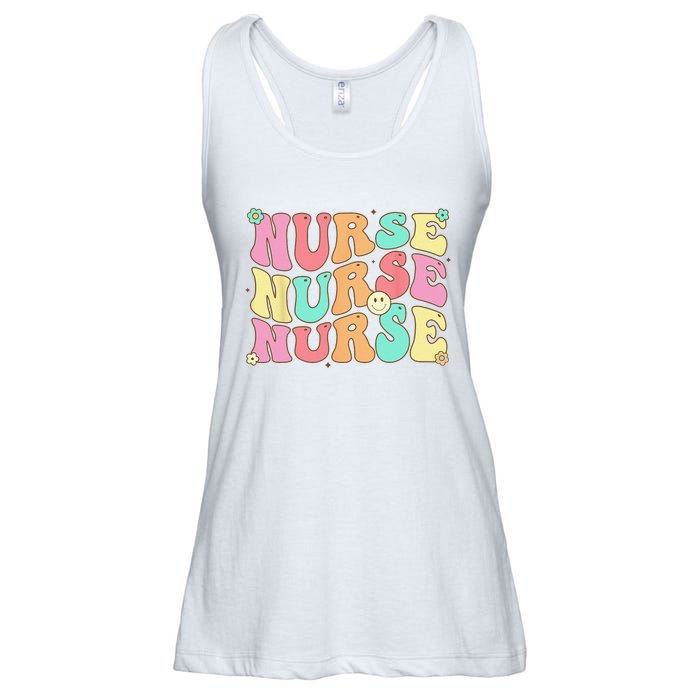 Groovy Nurse Wo Future Nurse Appreciation Nursing Ladies Essential Flowy Tank